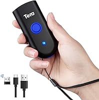 Vista 7 de Tera Mini escáner de código de barras Bluetooth 1D, Bluetooth 3 en 1 y USB con cable y lector de código de barras láser inalámbrico 2.4G, escáner