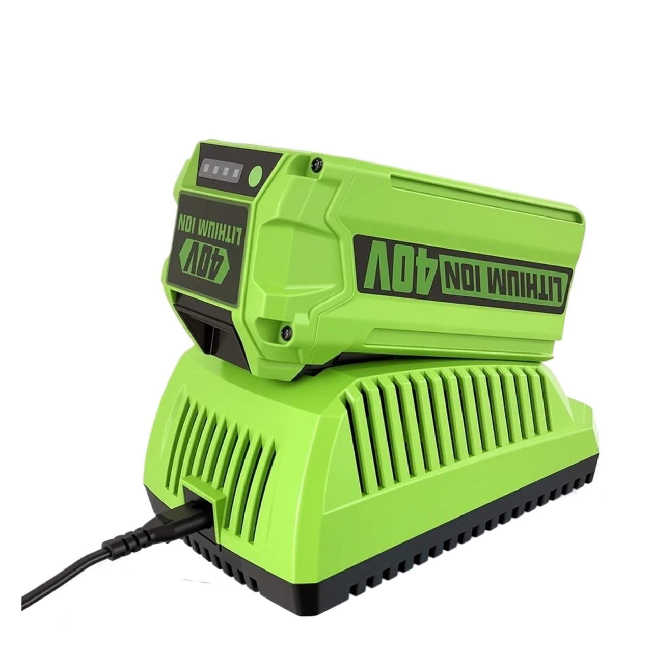 Paquete de Repuesto de Iones de Litio de 40V y 6000mAh for cortacésped inalámbrico Serie G-MAX, | Para herramientas eléctricas de jardín y kit de cargador a juego (3 baterías y 1 cargador)