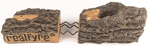 Miniatura 5 de Peterson Real Fyre - Troncos de gas de abedul blanco de 18 pulgadas, solo sin quemador