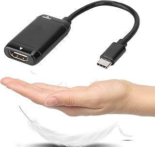 Small Size USB 3.1 C to HDMI Adapter Cable, Plug and Play, 10Gbps Ultra High Speed, HD Video Output with MHL for Android Phone Tablet