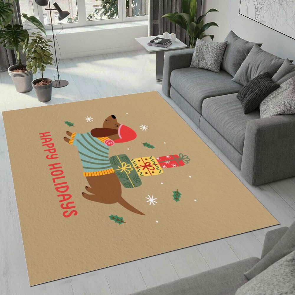 GIBZ Shaggy Blumen Teppich 60x180 Cm - Weicher Schlafzimmer Teppich Rutschfest