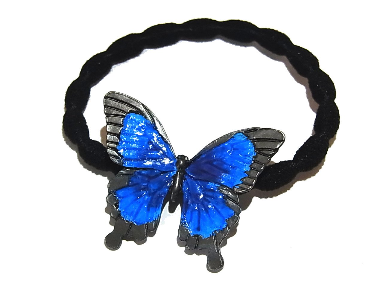 レジンヘアゴム　ちょうちょ　バタフライ　ひまわり　グリーンブルー　ブーケ　キッズ レジンヘアゴム ちょうちょ バタフライ ひまわり グリーンブルー