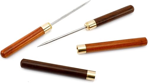 Miniatura 4 de Paquete de 2 palillos de hielo de acero inoxidable, herramienta de púa de 8 pulgadas para romper hielo con cubierta de seguridad, dispensador de