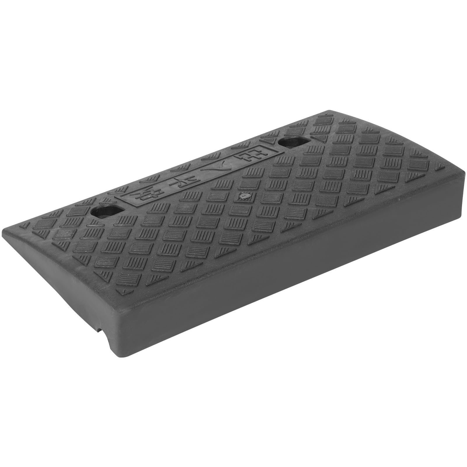 Toyvian Rampa de Carga Negra de Goma y Plástico para Vehículos Portátil Diseño Antideslizante para Bordillos y Acceso en Silla de Ruedas