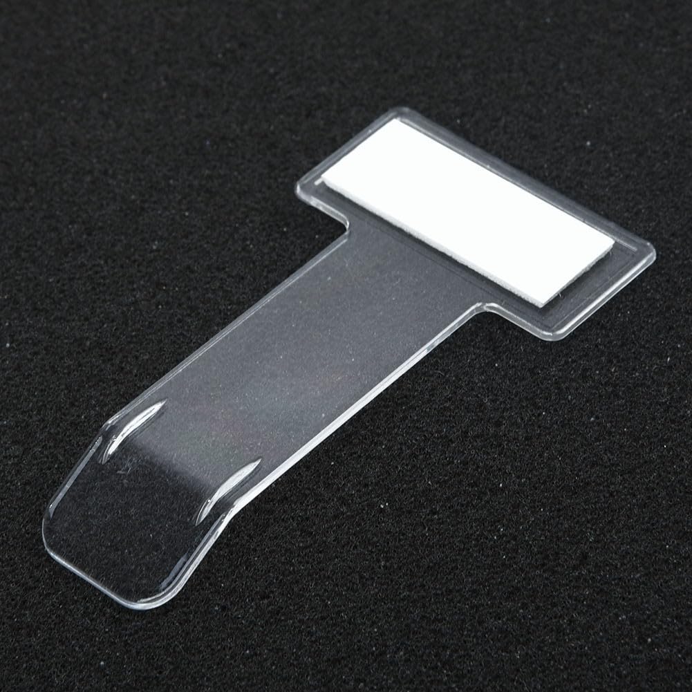 Car Parking Ticket Holder Pack - Windshield Permit Clip for Vehicle Registration Organizer - Reusable Plastic Ticket Holder for Car Windscreen Display