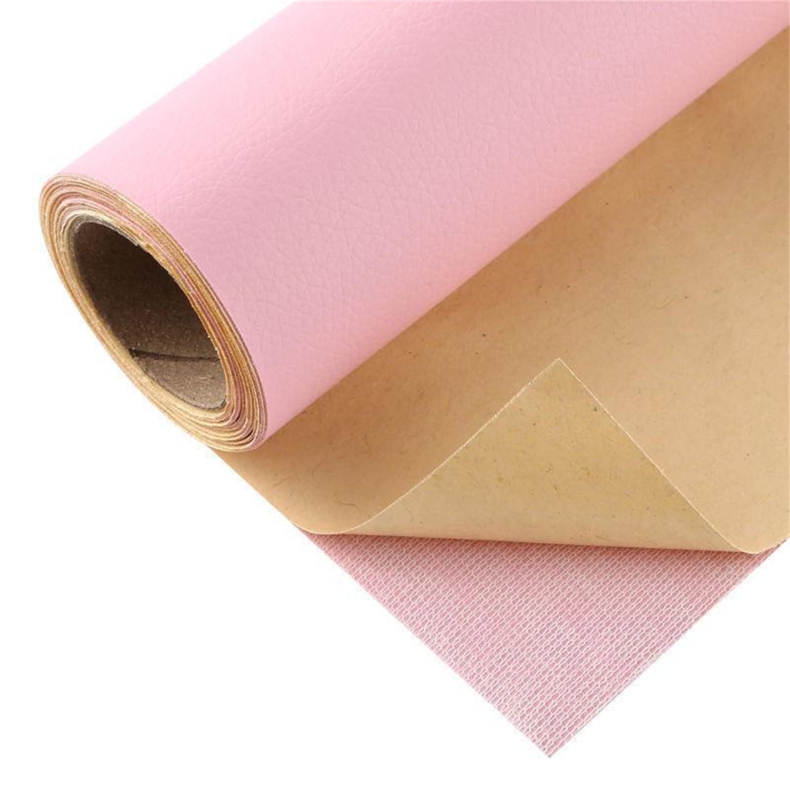 Leather Repair Patch for Couches 50 x 137 cm Pink 1 Roll Large Self-Adhesive refinisher cuttable reupholster Tape Patches kit for Couch Car Seats Furniture Sofa Vinyl Chairs Shoes Fabric Fix