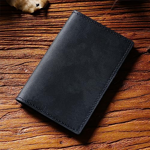 Handmade 100% Leather Bifold Wallet with Card Holder, Minimalist Design, Thin & Slim, Great for Gift4