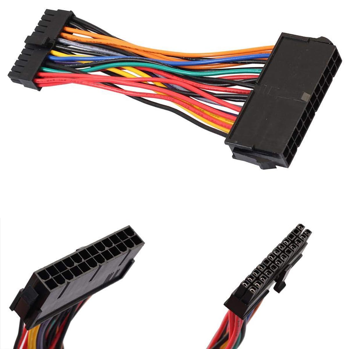 Meshiv ATX 24 Pin Male to 24 Pin Female Power Supply Extension Cable Internal PC PSU TW Power Lead Connector Wire 27CM (ATX 24 Pin Small Male to 24pin Big Female - Pack of 1) (B0BX6VMG3N) Amazon Price History, Amazon Price Tracker