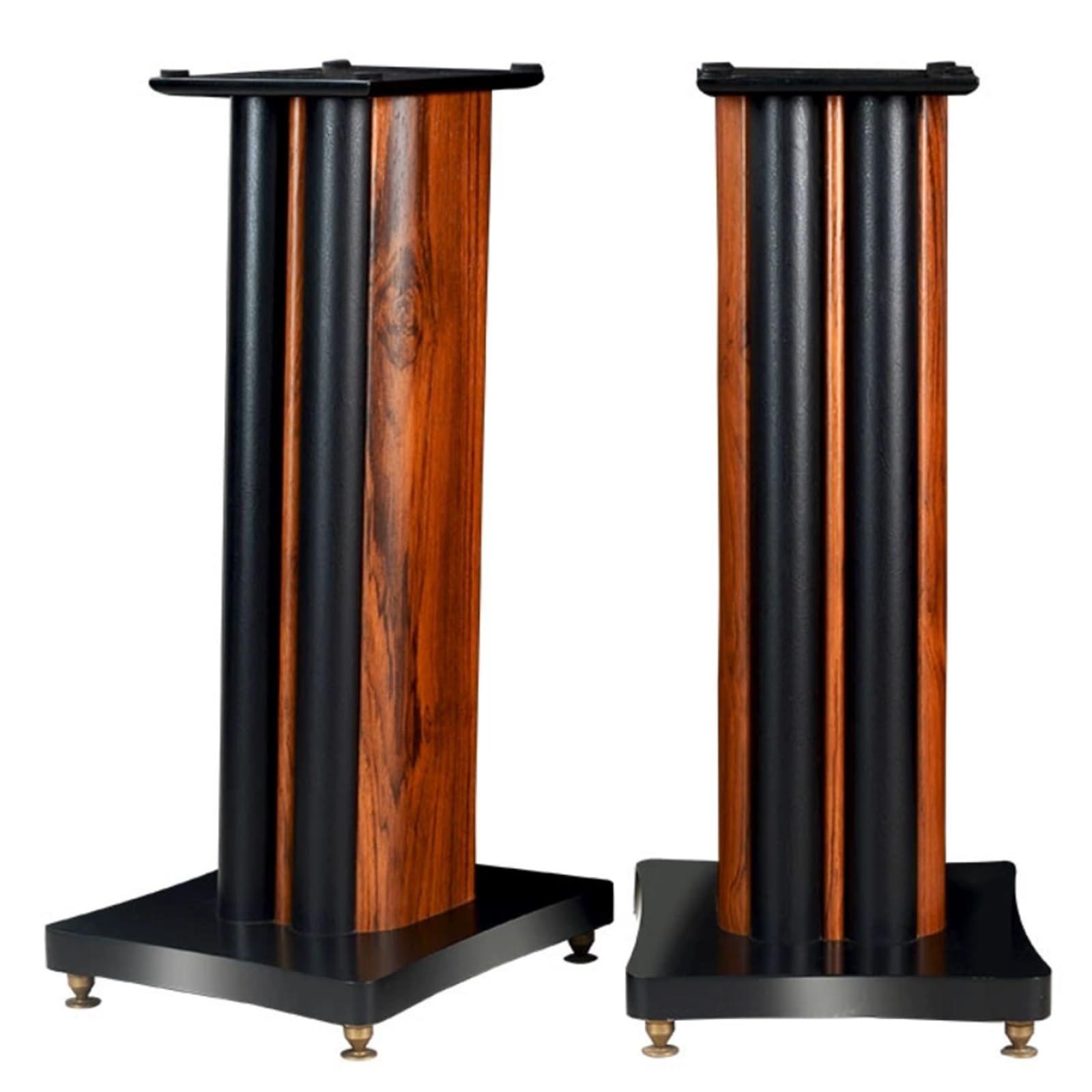 Soportes De Estudio Para Monitores, Soportes Suelo Profesionales Madera Para Altavoces Con Puntas, 66cm Altura Para Sala De Estar Cine En Casa Entretenimiento TV (1 Par)(Top Plate(23*26cm))