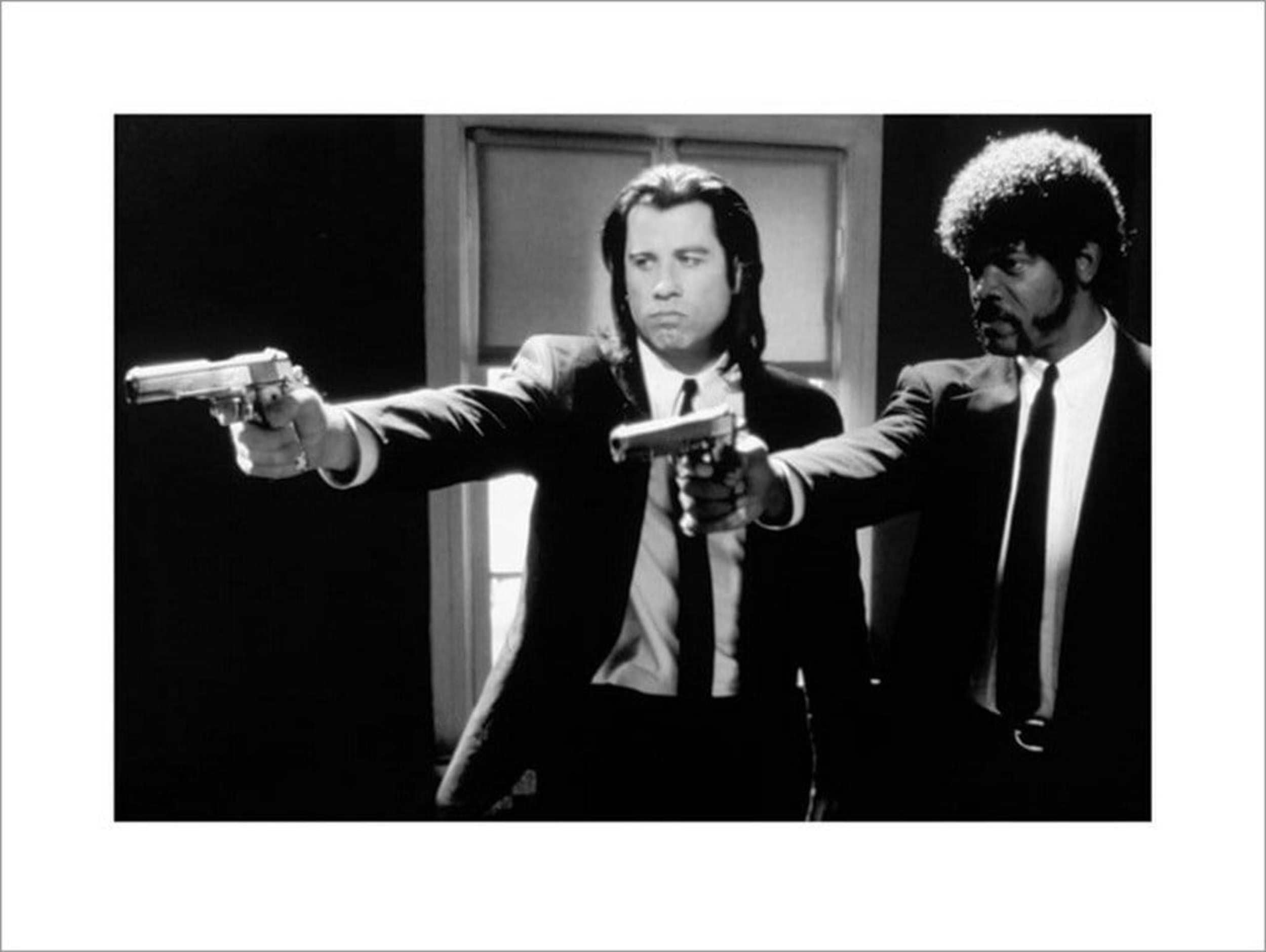 Pyramid International "B and W Guns Pulp Fiction Art Print, Multi-Colour, 60 x 80 x 1.3 cm