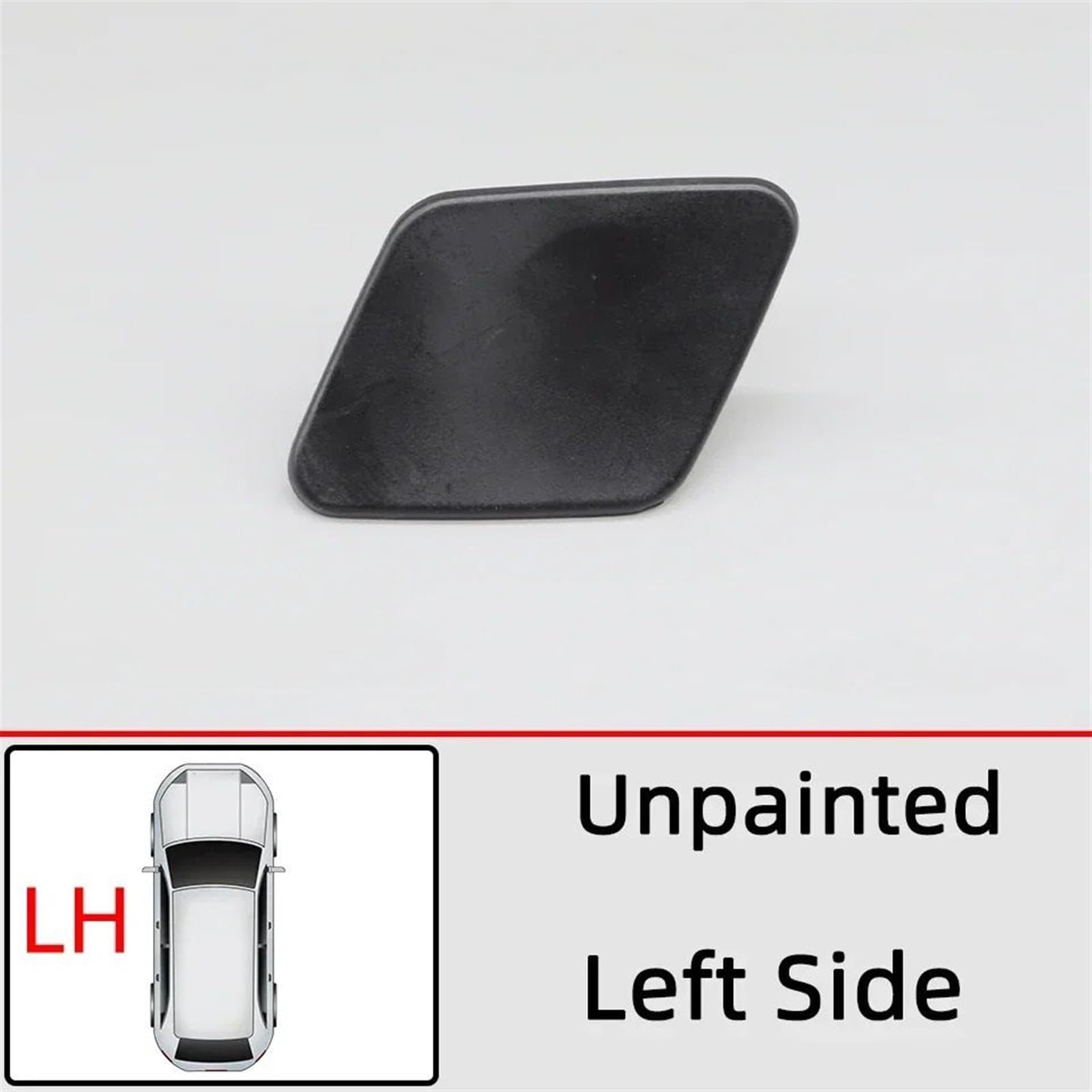 Tappi Lavafari Per BMW Serie 3 E90 2005-2009 - Copertura Protettiva Nero, Verniciabile, 2 Pezzi