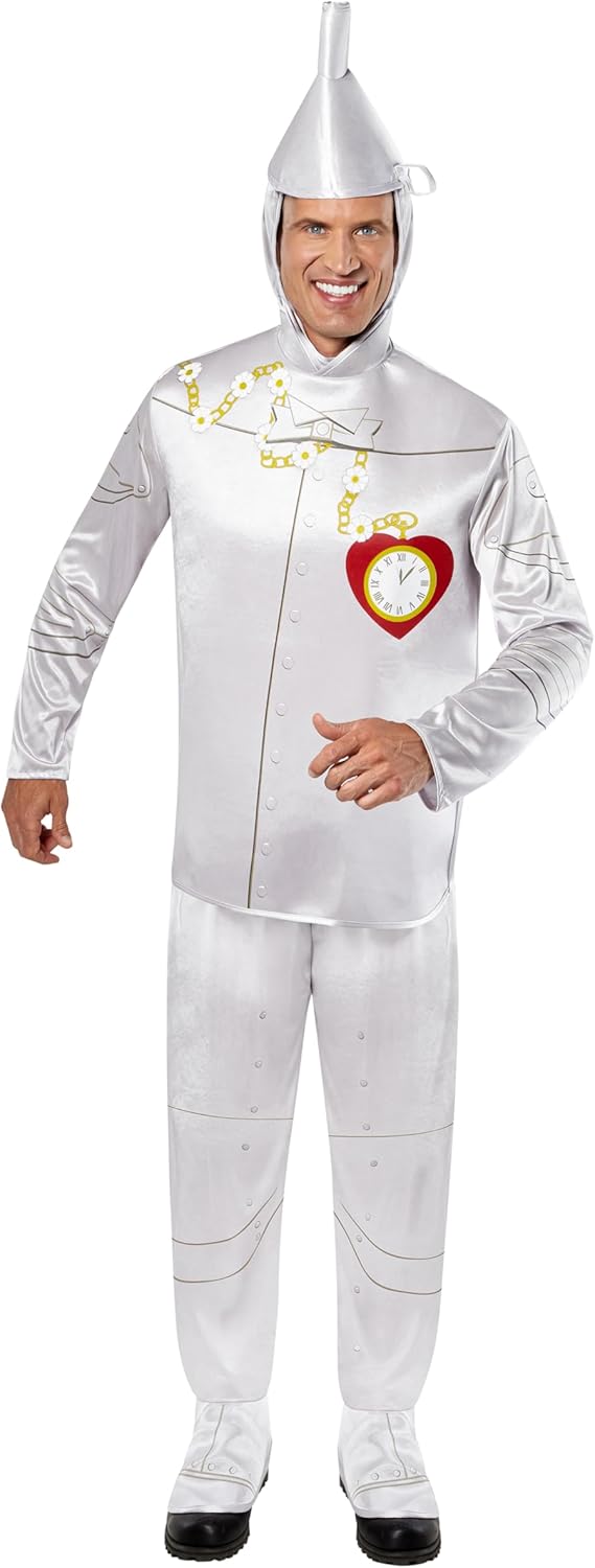 Amazon.com: Rubie's Adult Wizard of Oz Tin Man Costume, Silver ...