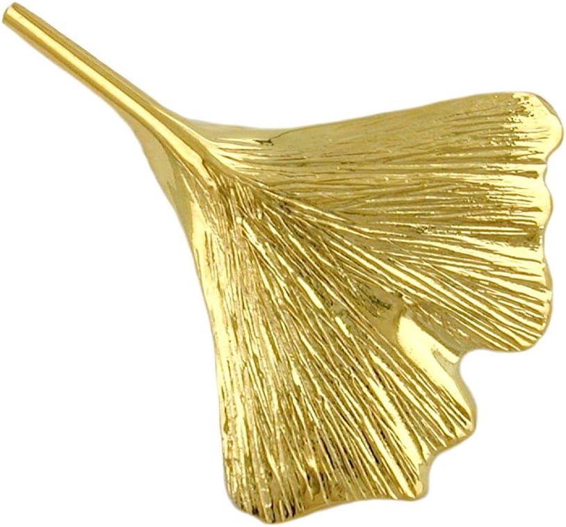 Brooch 430156 - Ginkgo Leaf 30mm 9ct Gold