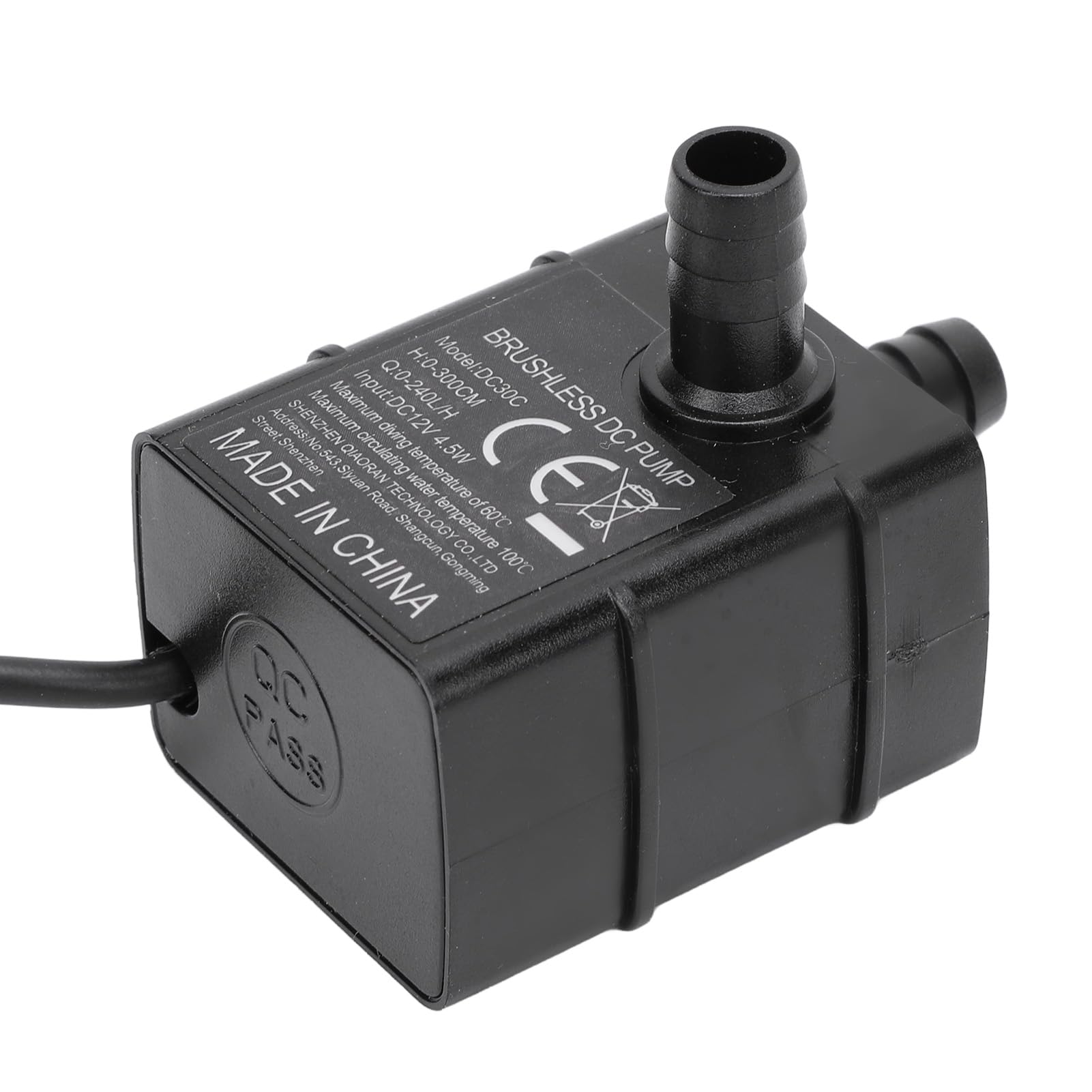Micro Submersible Pump DC 12V 4.5W 300cm Lift IP68 Brushless Water Fountain Pump with LED Indicator for Fish Tankd Pond Aquarium - Image 4
