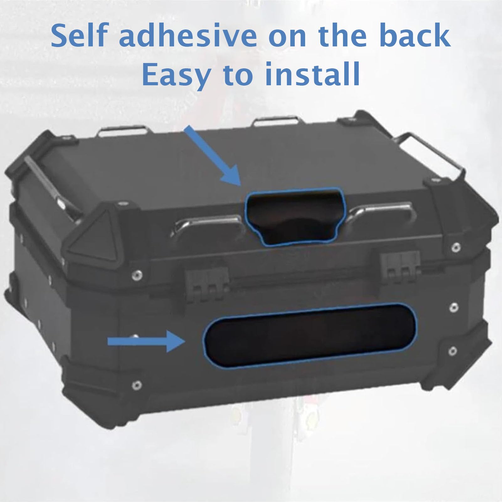 Coussin Dossier Pour Top Case Moto 22L - En Mousse PU, Confort Passager - Imperméable, Facile à Installer