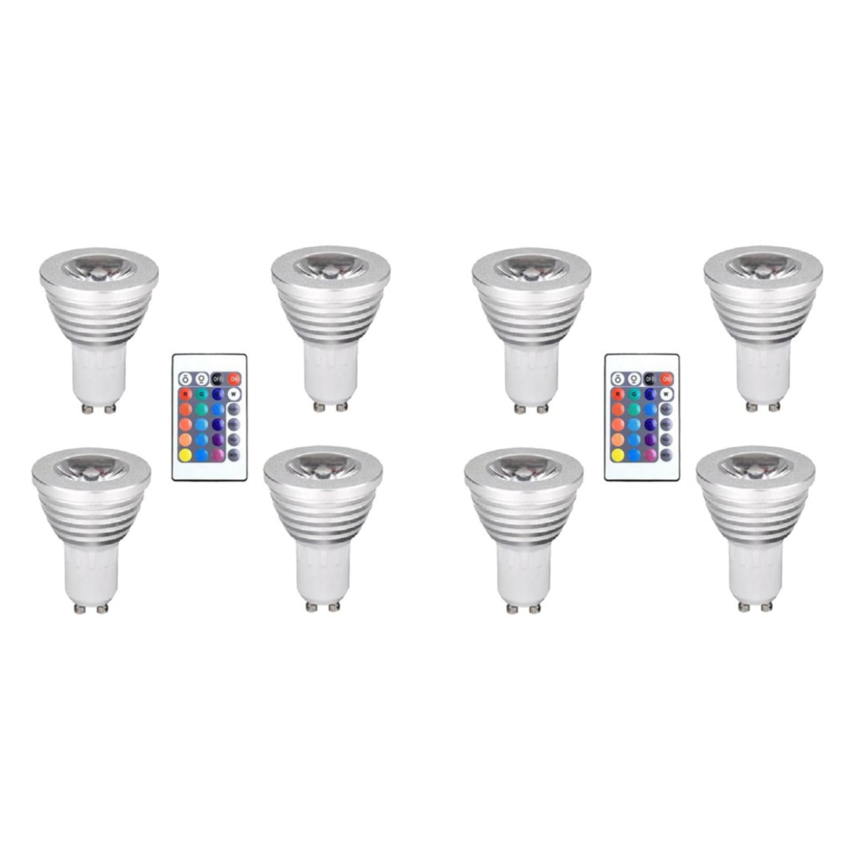 Pack de bombillas GU10 con mando para crear ambientes dinámicos en el salón