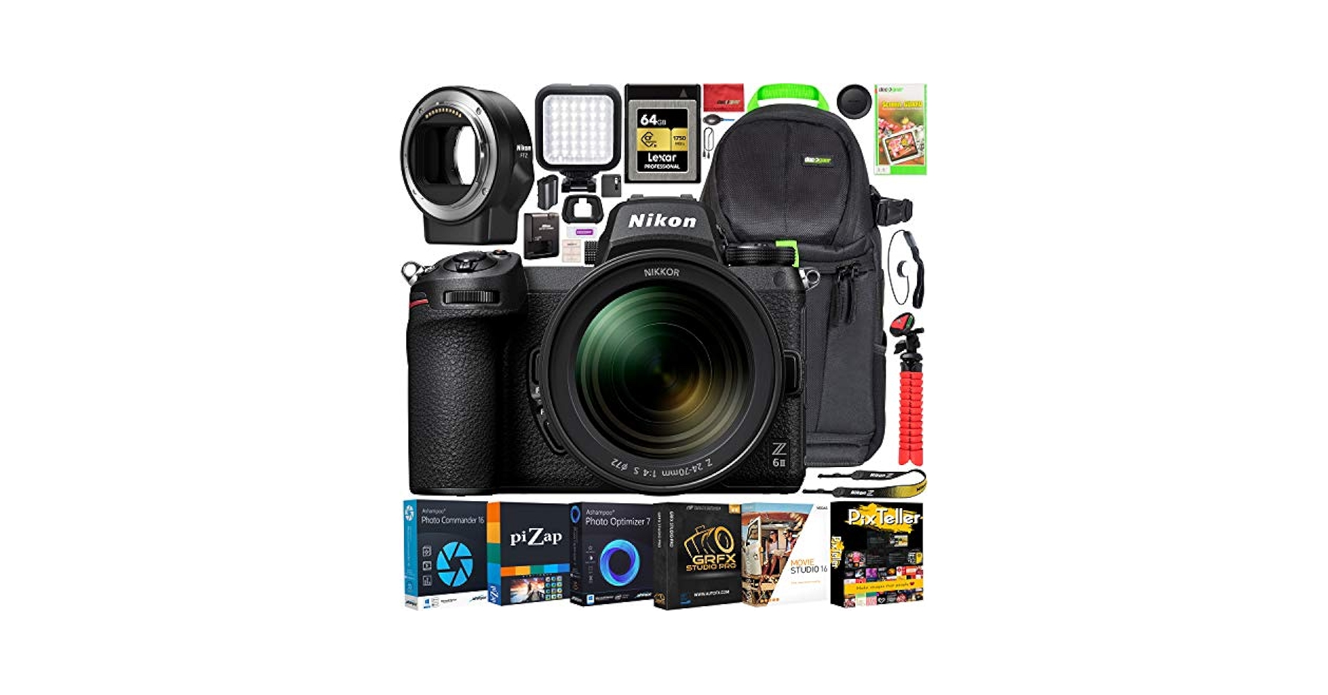 Nikon Z6 FTZⅡ セット Amazon.com : Nikon Z6II Mirrorless Digital Camera with Nikon