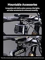 Vista 5 de GEOID Soporte para computadora de bicicleta, soporte frontal exterior para bicicleta de carretera, compatible con Garmin Wahoo Bryton Magene Cycplus