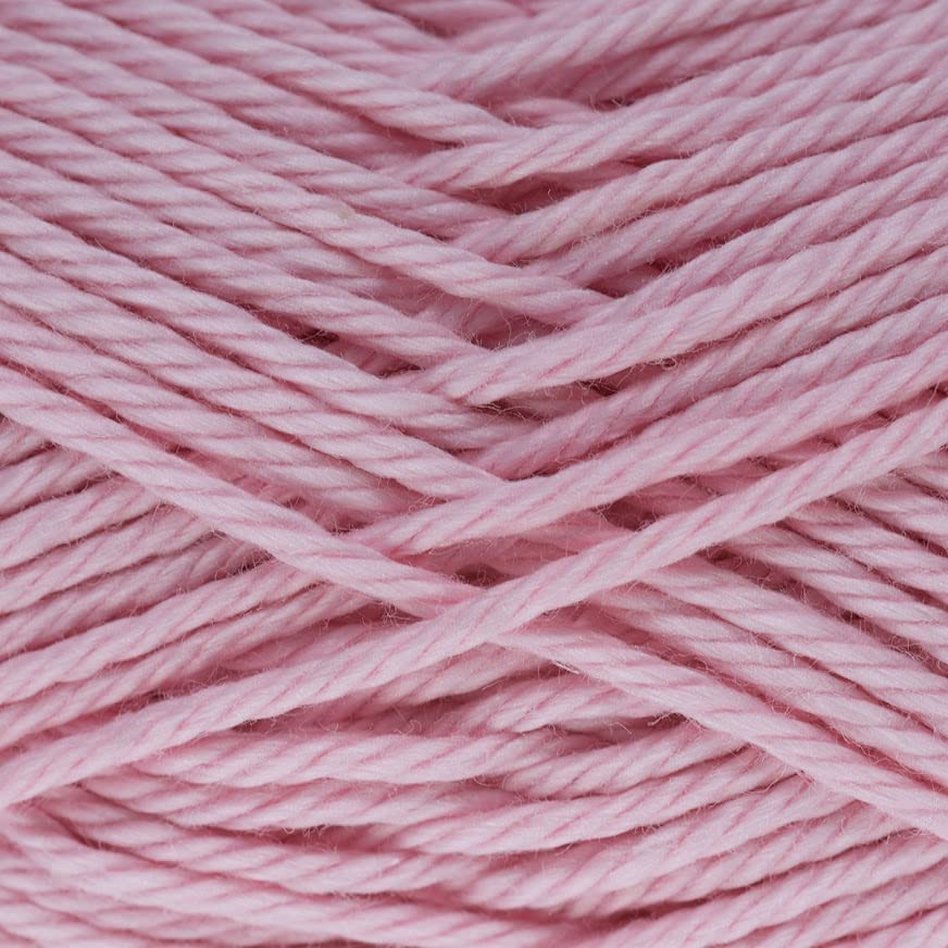 Image of Estako Royal Cotton, (4 Skeins Pack) 100% Mercerized Giza Cotton Yarn, Soft, Super Fino for Crochet and Knitting (4 x 1.76 Oz) / (4 x 137 Yrds) (5096 - Baby Pink)