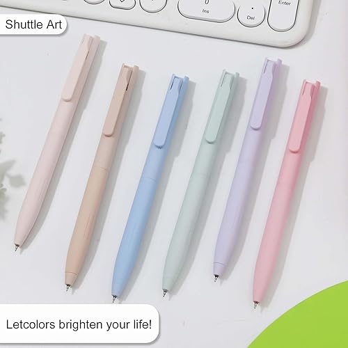 Miniatura 5 de 6 bolígrafos de gel, coloridos bolígrafos de gel elásticos, lindos bolígrafos de secado rápido, tinta suave para escritura diaria, escritura