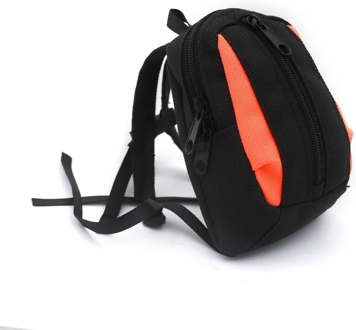RC Car 1/10 Proportion Simulation Backpack Storage Bag Handbag Decoration for LOSI 1/4 Promoto-MX Motorcycle Upgrade Parts Accessories (Black)