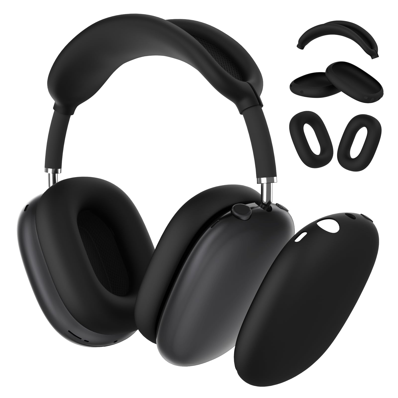 Amazon.com: 適用於AirPods Max 耳機的矽膠保護套、耳墊保護套/耳罩罩