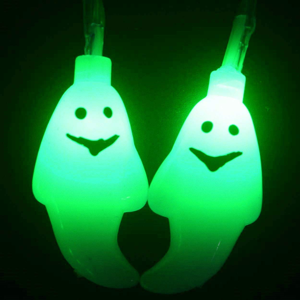 Guirnalda de luces solares fantasmas para exteriores, 22 m, 200 LED, guirnalda de luces solares de fantasma, impermeable, 8 modos para jardín y patio (verde)
