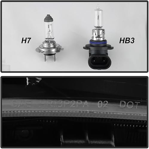 Miniatura 6 de ACANII - Para modelo halógeno Negro ahumado 2008-2014 Subaru Impreza WRX Switchback LED DRL proyector faros delanteros