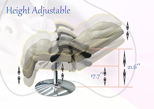 Miniatura 4 de INTSUPERMAI Silla de salón de belleza, mesa de masaje, silla plegable sin función de bloqueo con regulación de presión de aire, carga máxima de 275