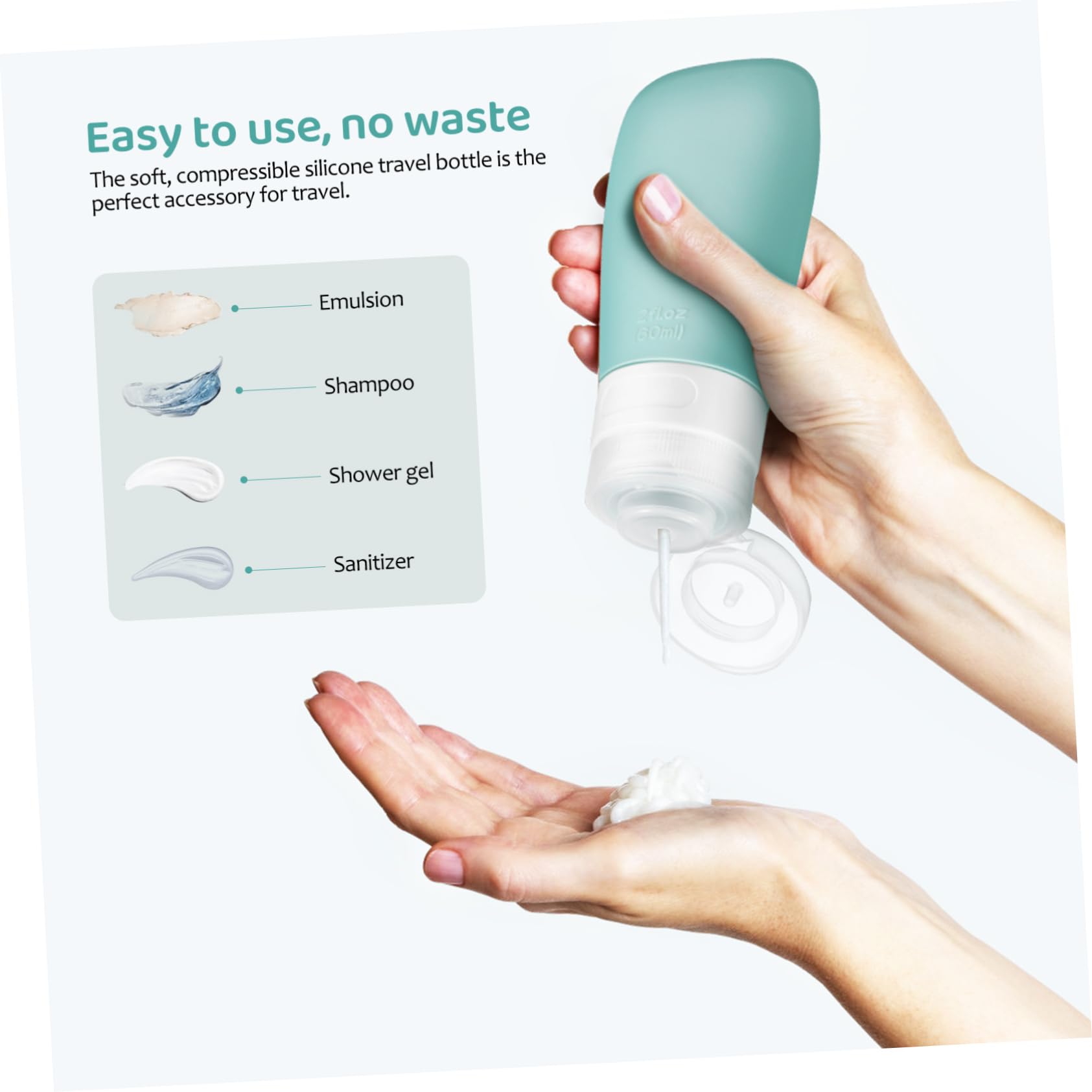 FRCOLOR 12pezzi Flaconi Ricaricabili Squeeze Da Viaggio Contenitori Per Shampoo e Detergenti Impermeabili e Facili Da Riempire Per Bagagli e Attività All Aperto