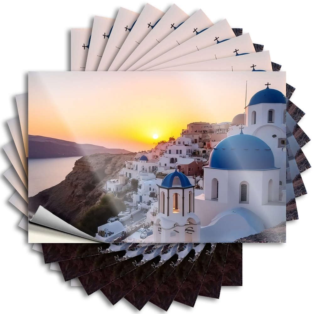 Fzfn Colour Blue Domes Against A Sunset Sky Case Badass - Cute Bathroom Decor Saying Self Adhesive Sticker(6X9cm)