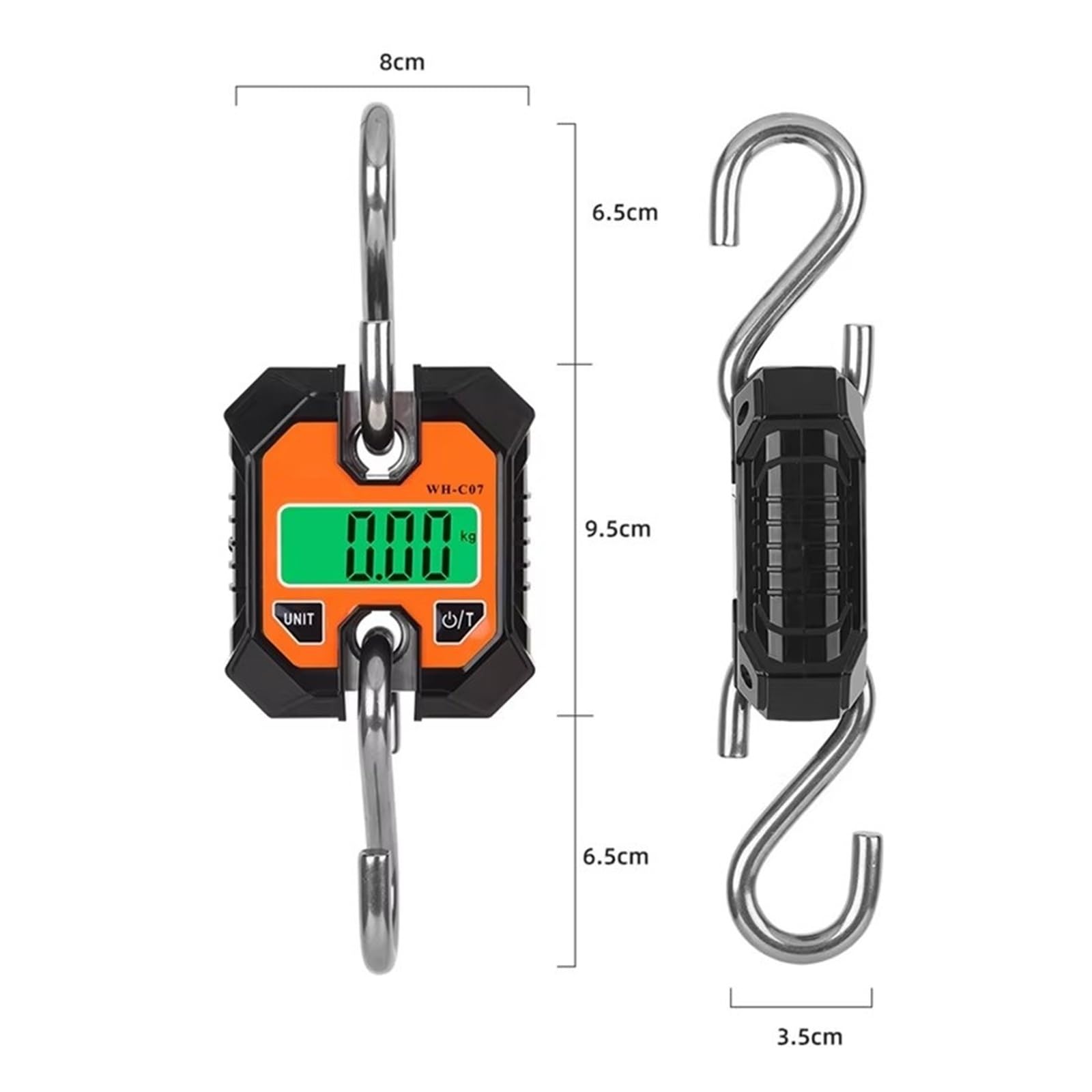 Balance suspendue numérique Portable 100kg/50g, balance électronique en acier inoxydable, outil de pesage à crochet industriel