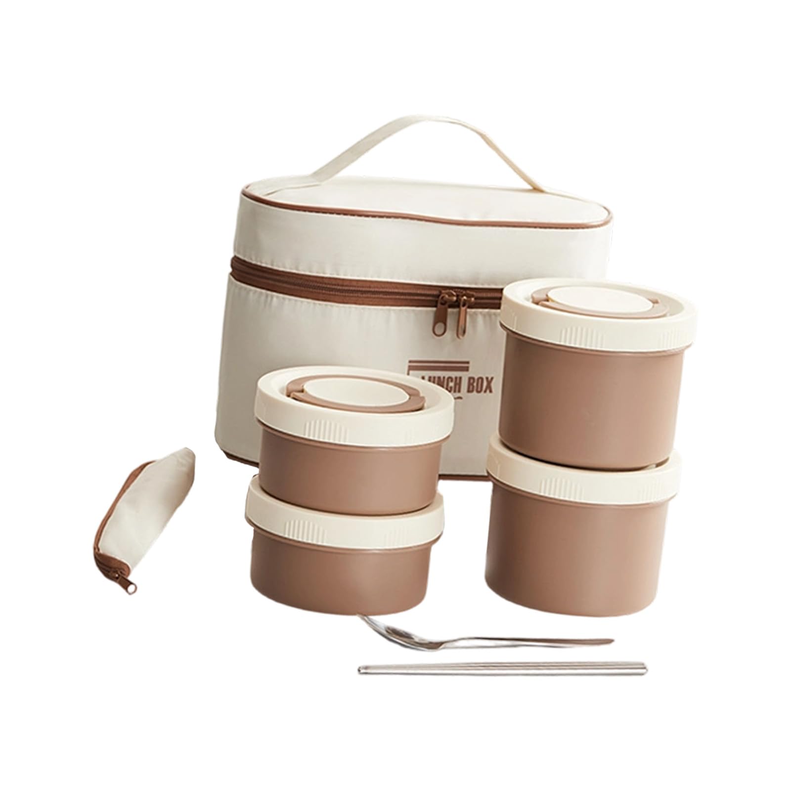 APGLSXY Insulated Rustless Mealbox 4 Compartment Canisters Impermeable Plan Oven Safe for School Use Large Capacity Insulated Box