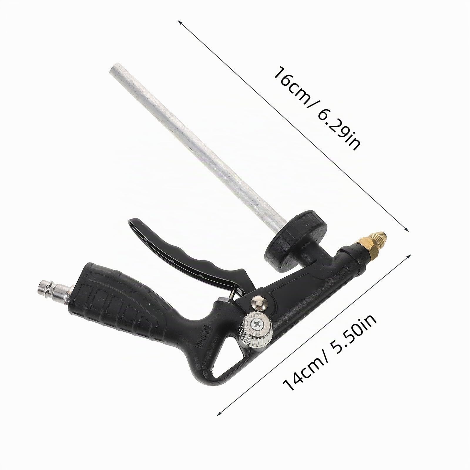 Pistolet de Pulvérisation Anti-Gravillons Noir Do15 Outil Pneumatique pour Soubassement Automobile Pulvérisateur de Revêtement Métal Solide Usage Voiture et Camion Application
