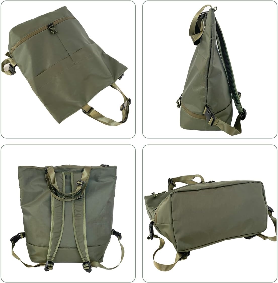 Gym Backpack Unisex Outdoor Weekender Gym Bag with Shoe Compartment + Anti-Theft Design + FREE Wet-Dry Bag | Lightweight Water-Waterproof Sports Backpack, Dance BackPack & Yoga Track Bag (olive green) - Image 8