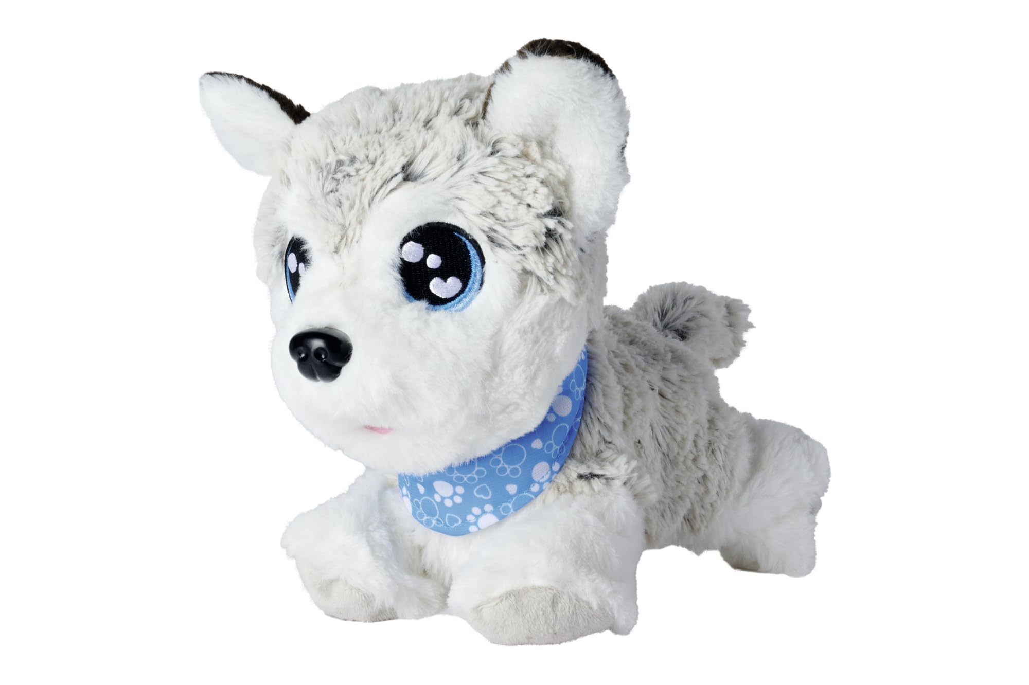 Simba Chichi Love Happy Husky 105890050 - Perro de Juguete Interactivo para niños a Partir de 3 años, con Control de Voz alemán (12 Funciones) y Sonido, Incluye Pilas