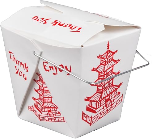 Pack of 15 Chinese Take Out Boxes PAGODA 32 oz