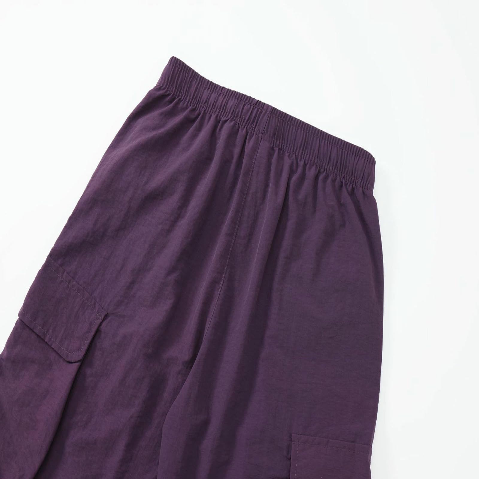 męskie spodenki outdoorowe z wieloma kieszeniami do pracy - Quick-Dry Casual Cargo For Work, Golf & Everyday Wear Breathable Comfortable-purple-2XL