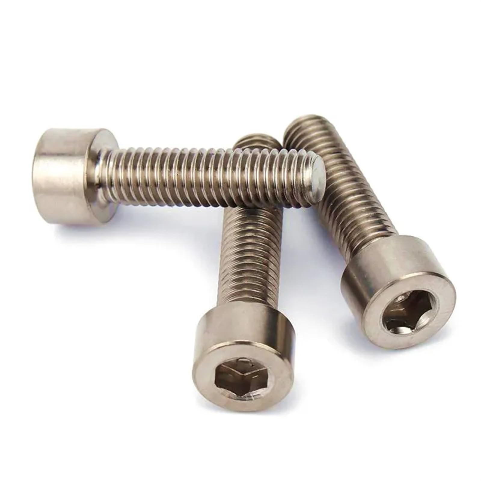 10 tornillos de cabeza hexagonal de metal M8 M10 DIN912 GR2, sujetadores ligeros y de alta resistencia(M10x45mm)