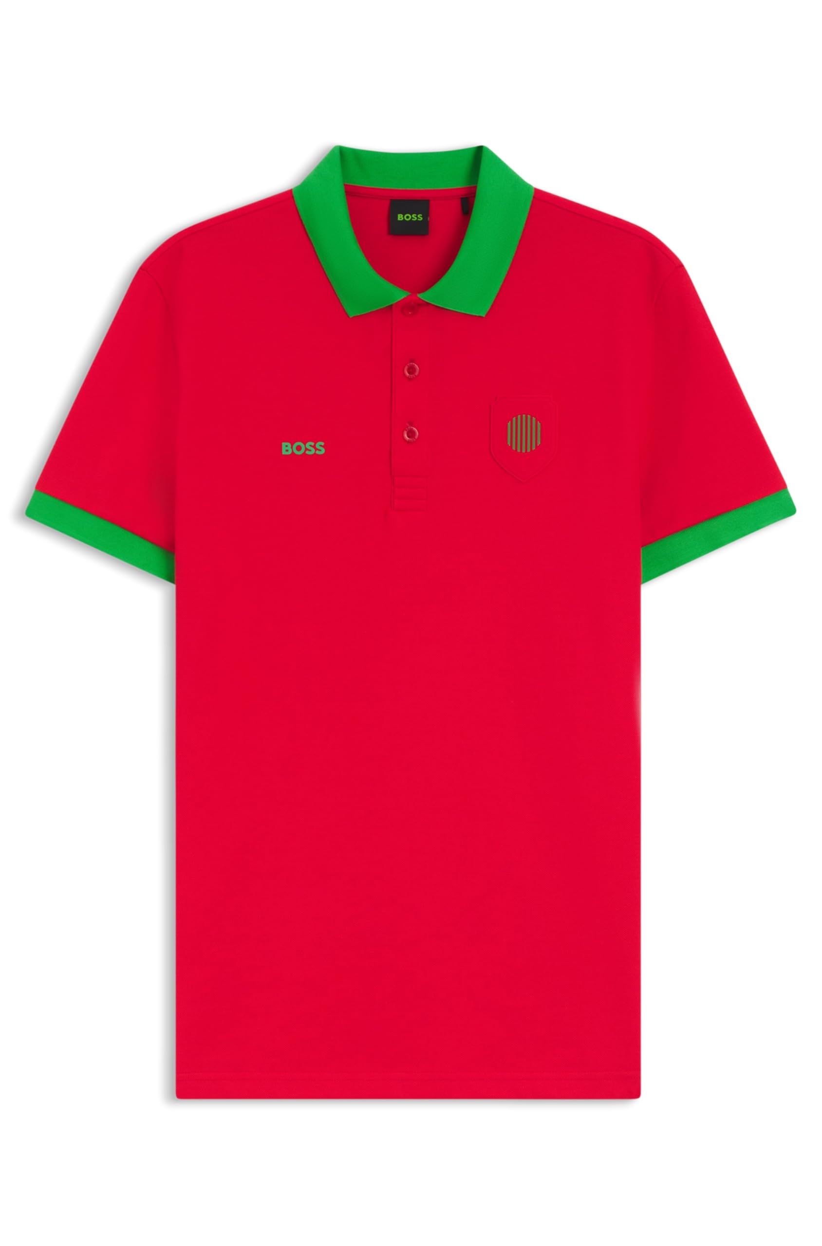 BOSS Men's Pl_bb BC Lux Paddy Polo Shirt, Open Red 647, XXL