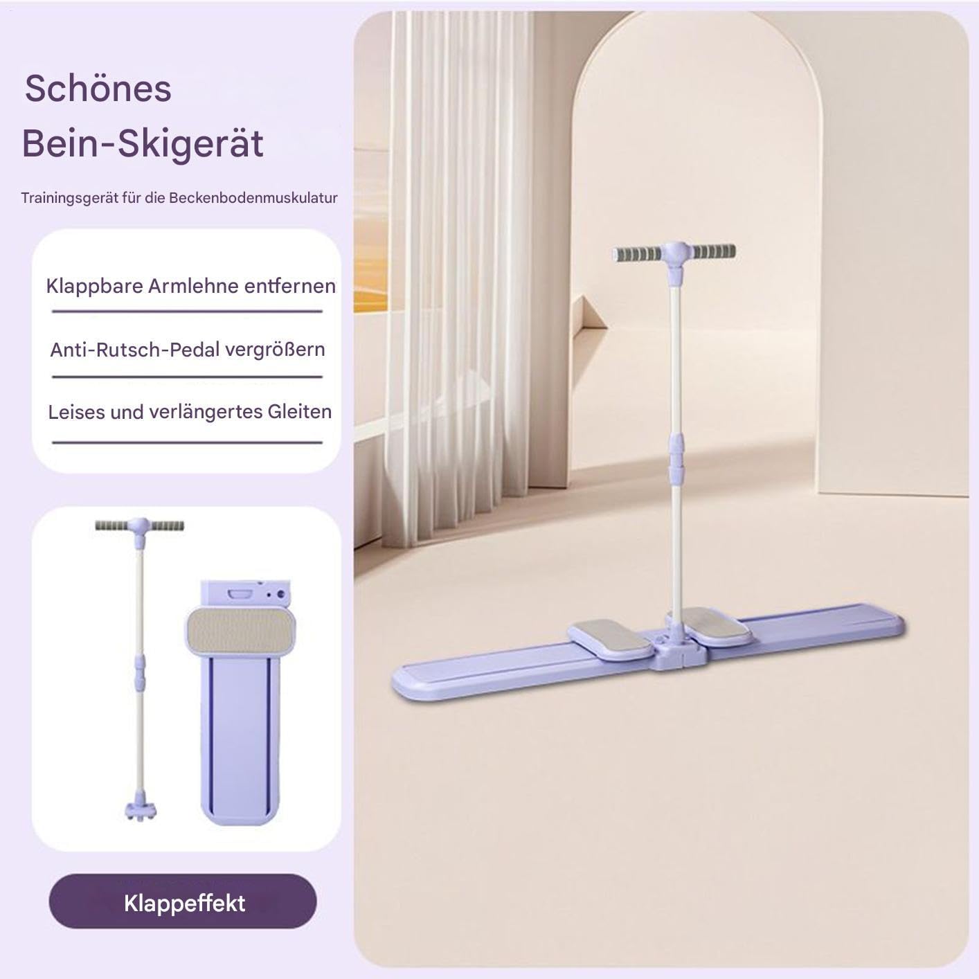 Ski Simulator - Klappbarer Heimtrainer | Tragbarer Figurformungstrainer Für Cardio Und Fitness In Wohnung & Studio