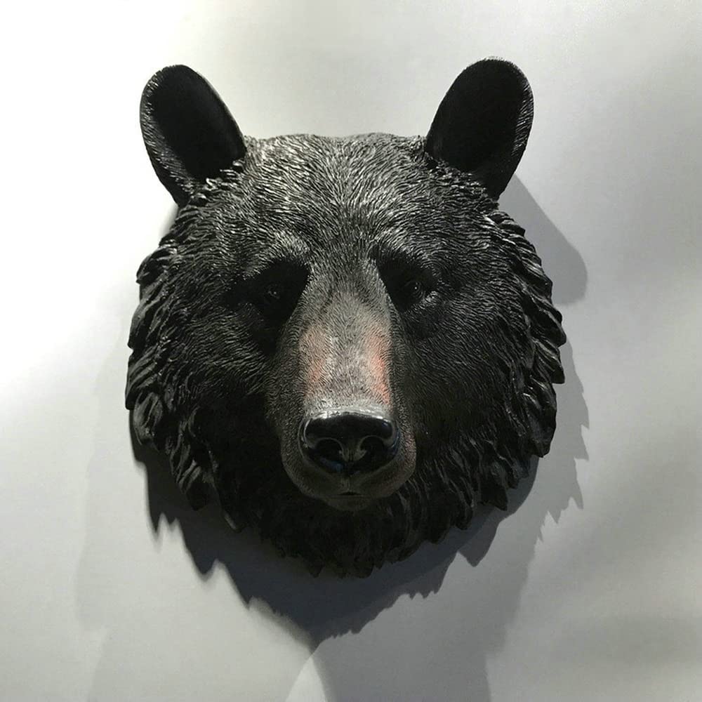 Amazon.co.jp: 3 D動物ヘッド壁掛け樹脂装飾オオカミヒョウライオン