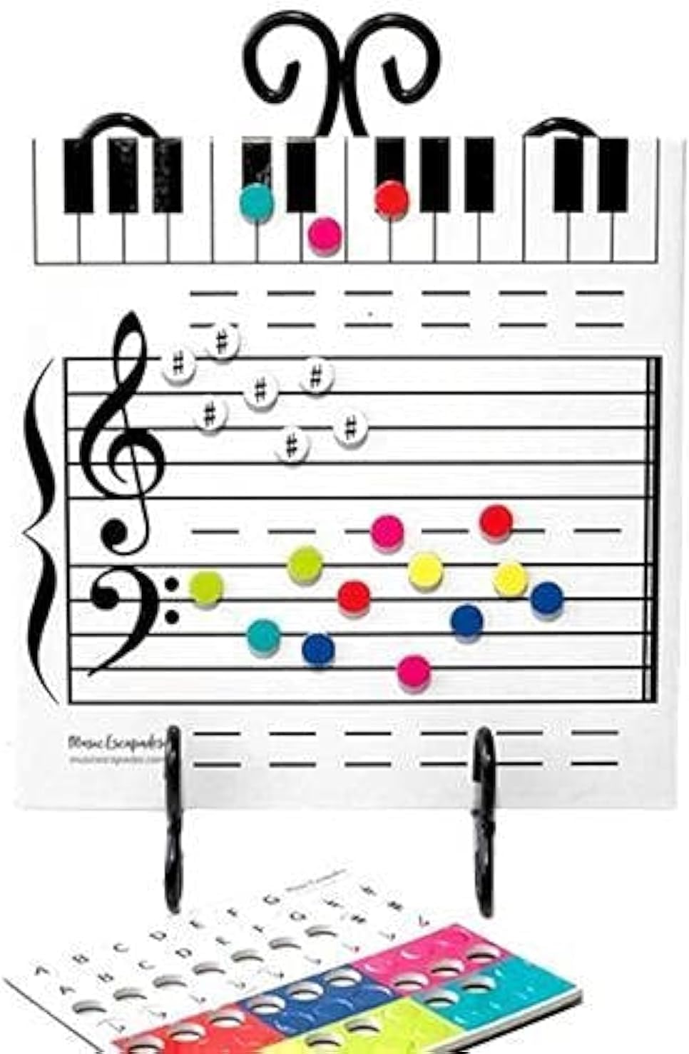 Magnetic Dry-Erase Board Note Reading Board for Piano Teacher & Music Classroom Gift