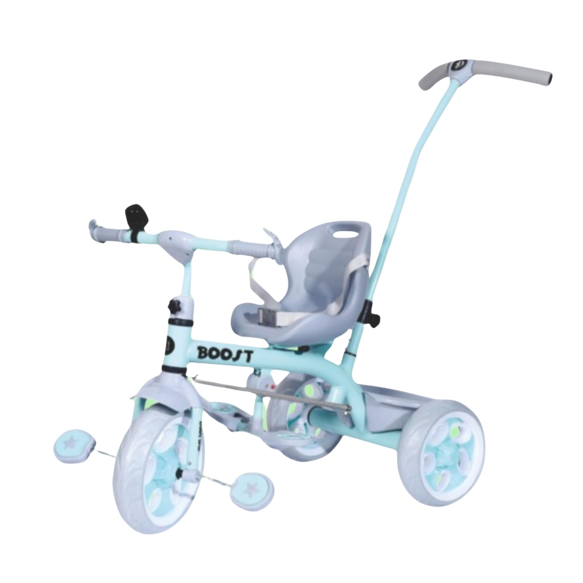 Dash Star Boost Rider Tricycle for Kids | Baby Cycle with Parental Control, Storage Basket & Seat Belt | Sturdy & Stylish Ride-On Toy Bicycle for Boys & Girls, 1-4 Years, 30kg Capacity (Green)-image-11