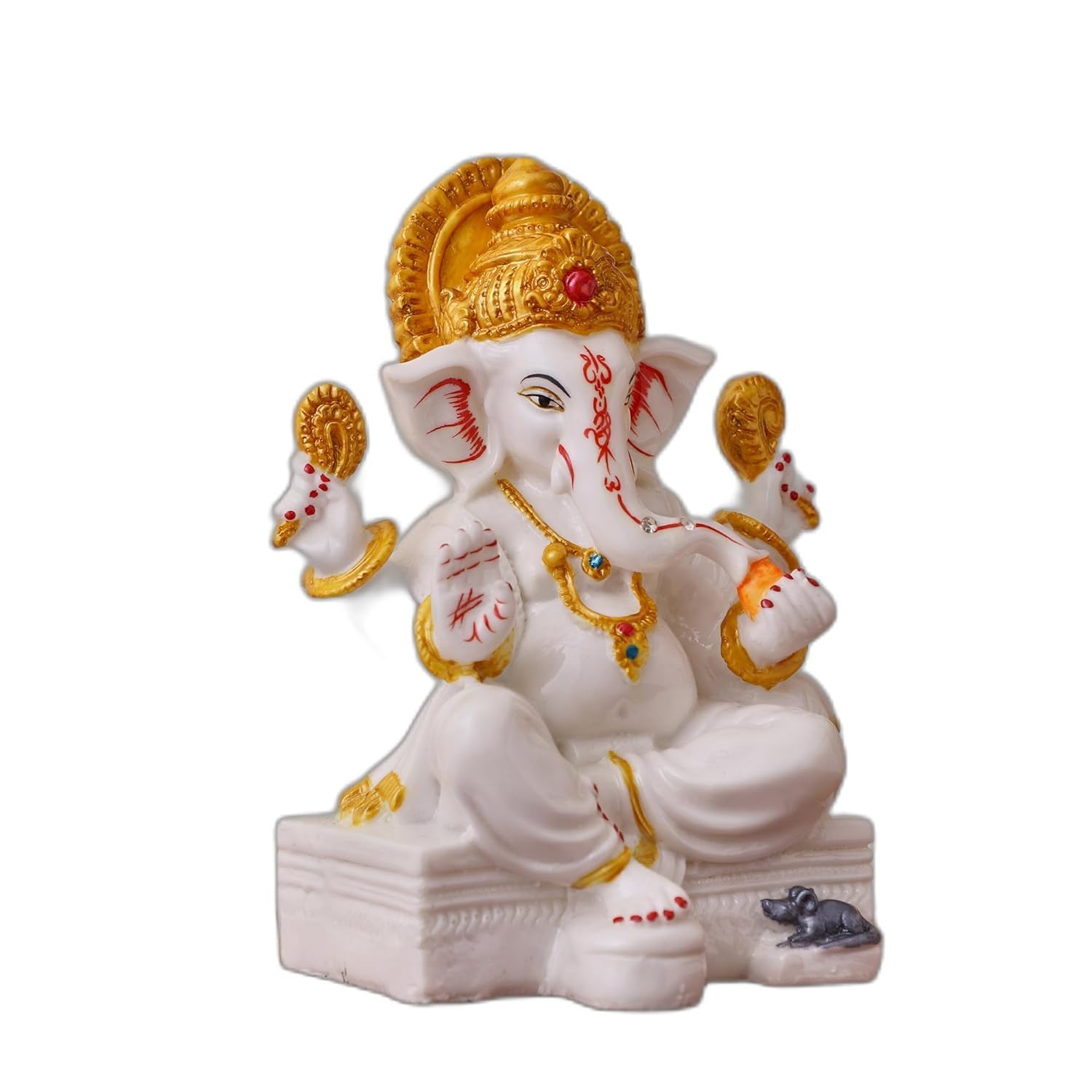 Statue Vinayaka en marbre pour illuminer votre fête de Diwali