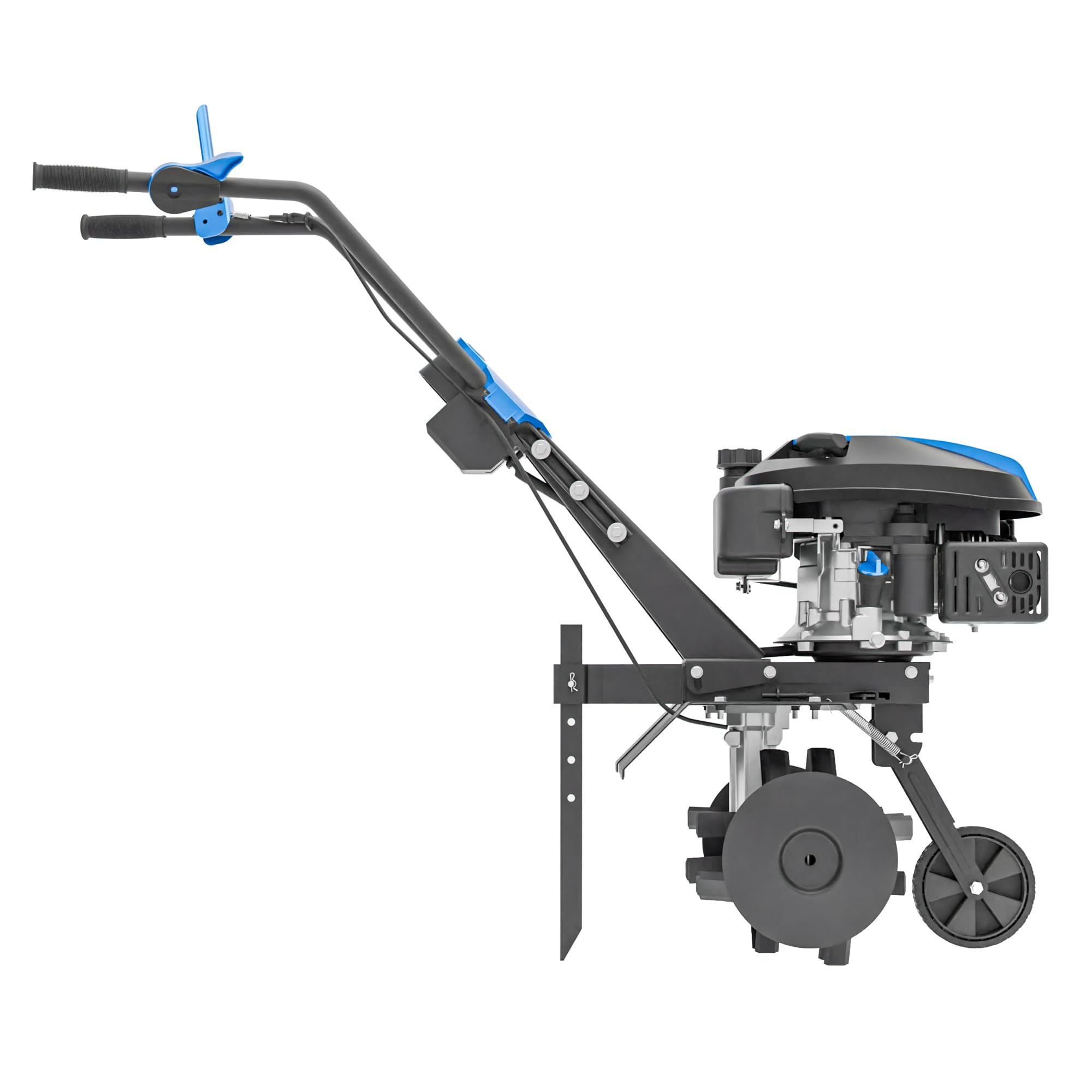 Hyundai Motobineuse Motoculteur Thermique 60 cm, Démarrage Électrique, 173 cm3 4,8 CV, 4 Jeux de Fraises, Profondeur 26 cm, Garantie 3 Ans - HYT175EX-EU