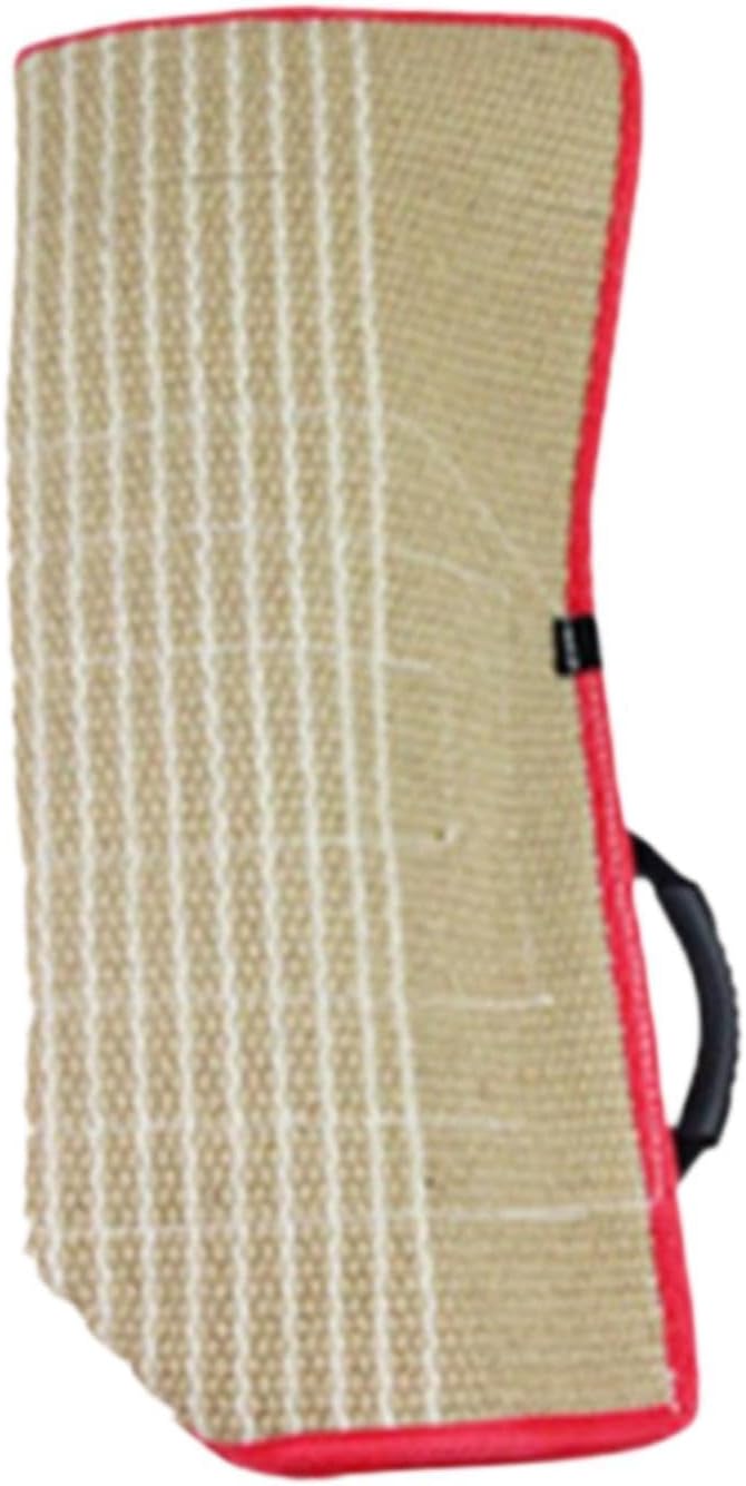 Dog Bite Sleeve Dog Training Arm Sleeve Sturdy Training Equipment Arm Protection for Medium Large Dogs Tugging Toy Biting, Linen Red Edge