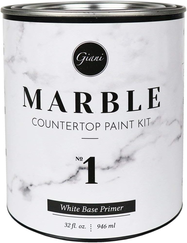 Giani Marble Countertop Paint- Step 1 White Primer (32 fl. oz.)