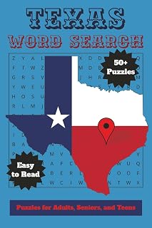 Texas Word Search: Puzzles for Adults, Seniors, and Teens | Explore Texas Geography, Culture, and More | 6x9 inches, 50+ Puzzles