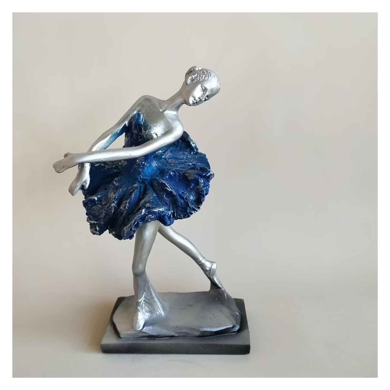 Yofab Office Cubicle Decor European Style Creative Ballet Girl Figurine 4 Styles to Choose Coffee Table Centerpiece(Style B)